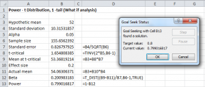 Sample size requirements calculation