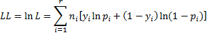 Modified Log-likelihood statistic