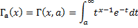 Lower incomplete gamma function