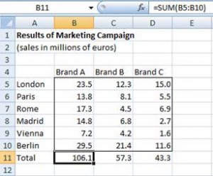 Sample Excel Worksheet