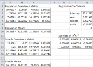 Multiple Regression using FIML | Real Statistics Using Excel