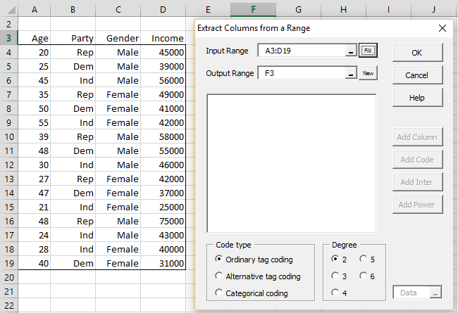 How To Enter Dummy Variables In Excel