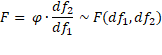 Roy Trace F test