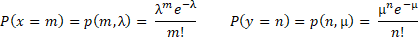Poisson distributions