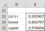 LINCCC formula output