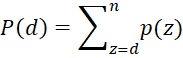 Trinomial cumulative distribution