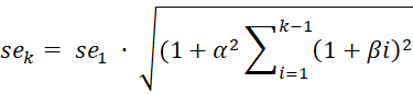 Holt's Trend standard error