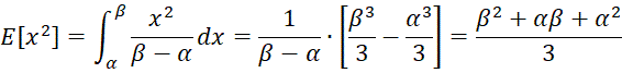 Proof (expectation x^2)