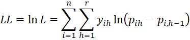 LL proportional odds model