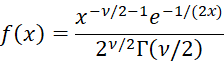 Inverse chi-square pdf