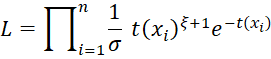 Likelihood function GEV distribution