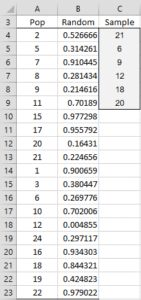 Sampling without replacement