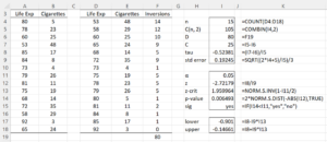 Kendall's Tau Normal Approx. | Real Statistics Using Excel
