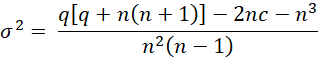 Runs test variance