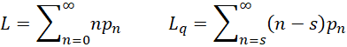 L and Lq formulas