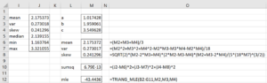 Solver output