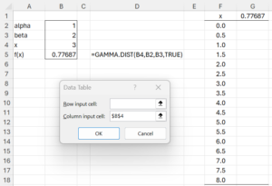 Data Table example (before)