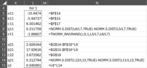 GHK algorithm, one sample