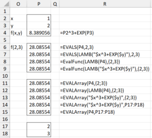 Numeric lambda evaluations