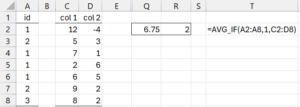 Multi-column AVG_IF example