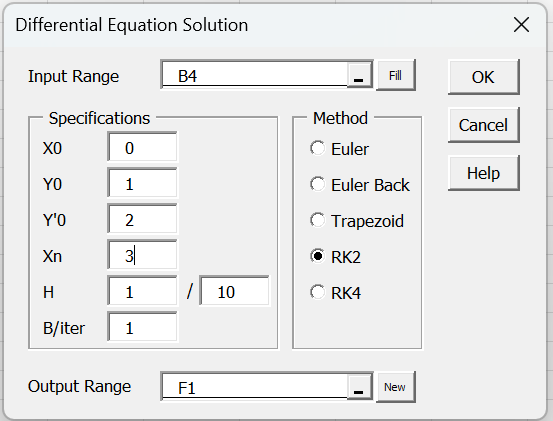 Dialog box using Y'0