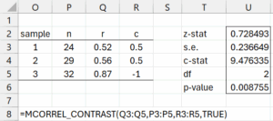 MCORREL_CONTRAST example