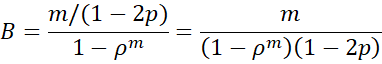 Formula for B