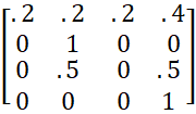 Example 1 transition matrix