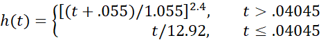 h(t) formula